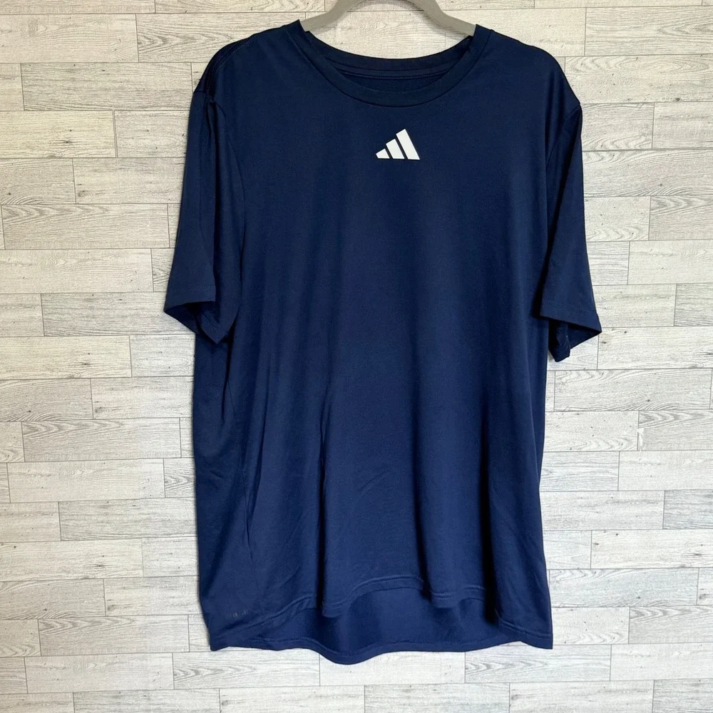 Adidas Navy Blue T Shirt XL Mens Active Power‎ to Change Lives Graphic Print